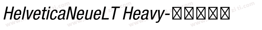 HelveticaNeueLT Heavy字体转换